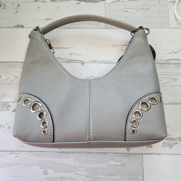 Olivi & KATE Gray Hobo Bag w/ Eyelet Details NWT - Picture 2 of 9